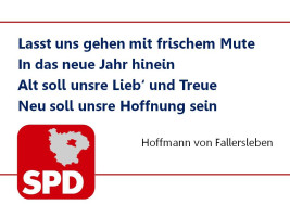 Die KreisSPD wünscht allen Freundinnen und Freunden ein gutes, neues und politisch erfolgreiches Jahr!